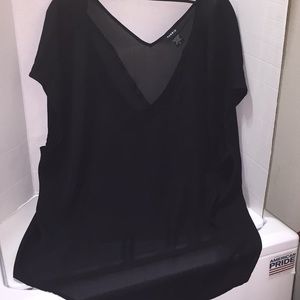Preworn Torrid black cute top